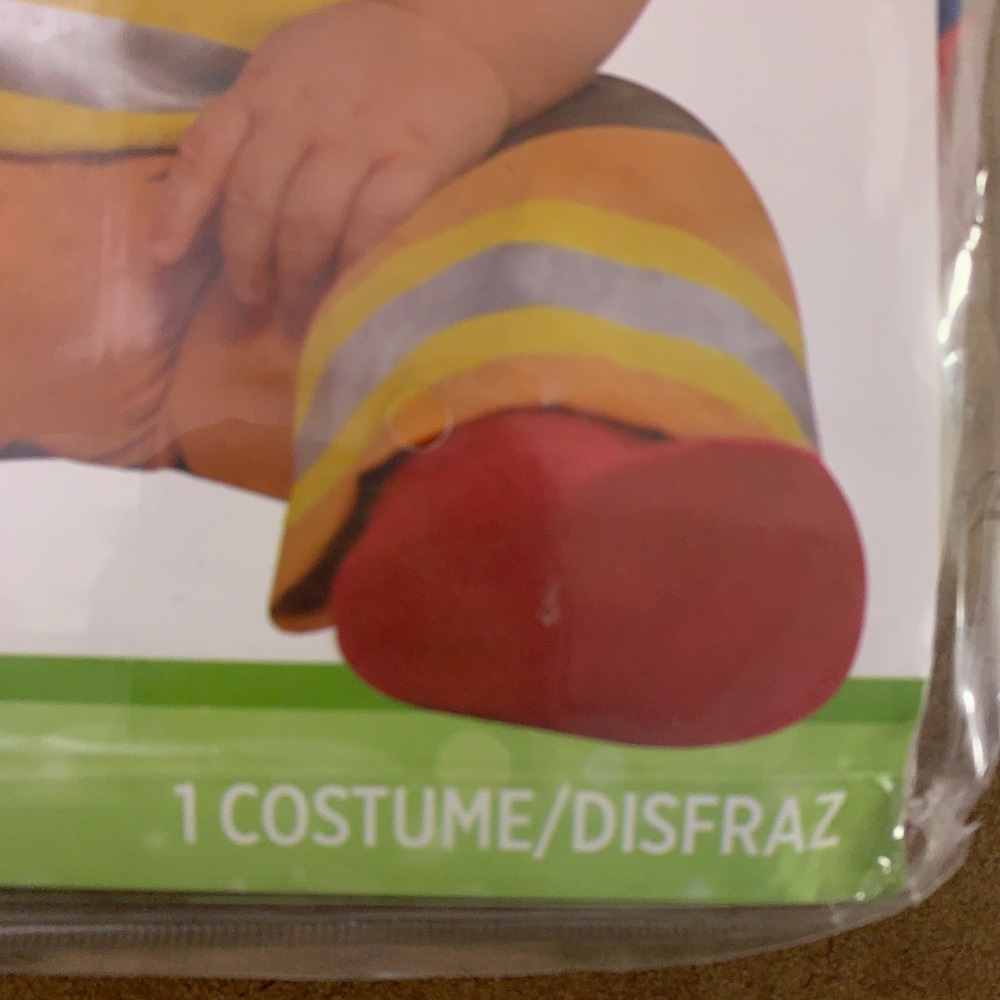 Amscan Baby Size 6-12 Months 2 Piece Jumpsuit & Hat First Fireman Costume NWT - Picture 6 of 13
